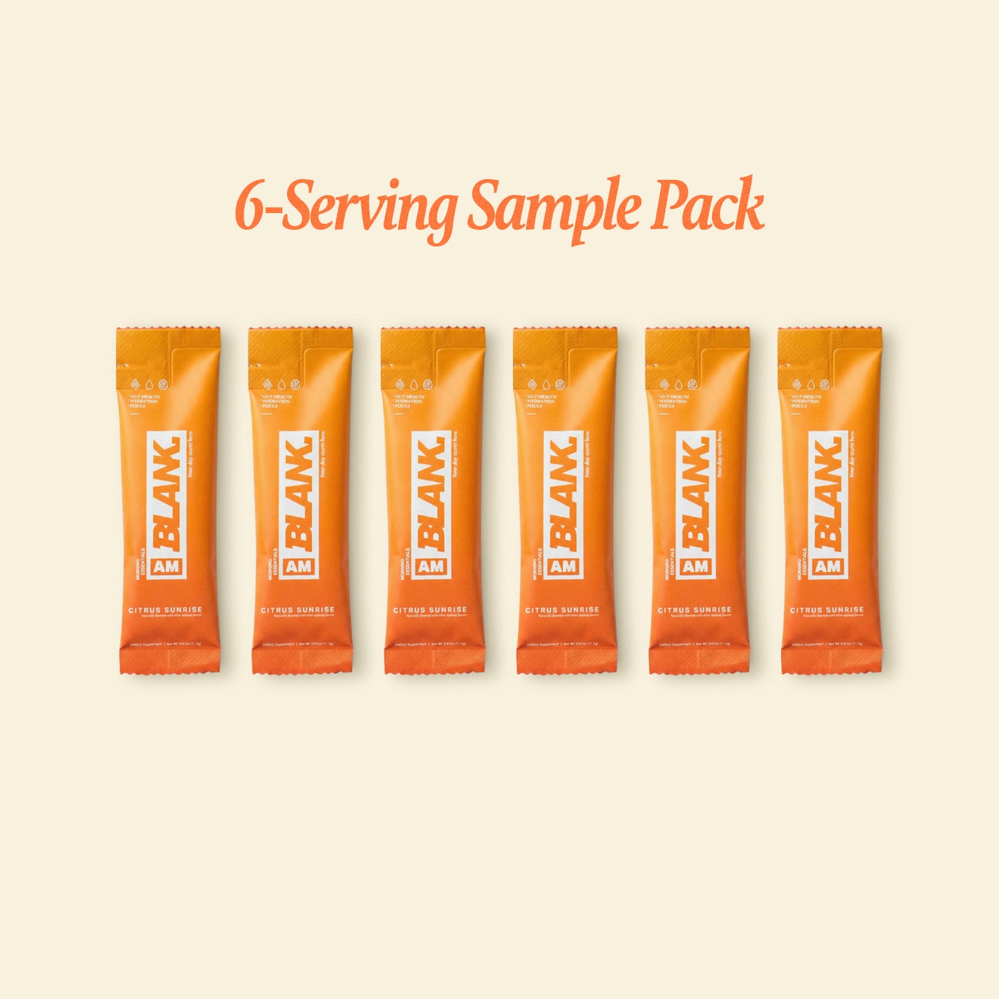 Blank. AM - Six Serving Sample Pack